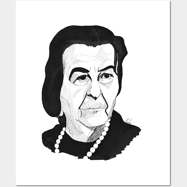 Golda Meir Wall Art by Aviva Bubis